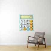 Nummerdag Rekenmachine Wiskunde Ontwerp Wandkleed (In situ)