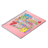 Nummerdag Wiskunde Notitieboek | Grappige Cijfersg (Linkerzijde)