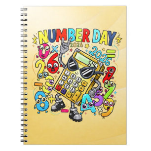 Nummerdag Wiskunde Notitieboek   Leuke Rekenmachin