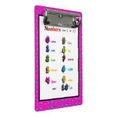 Nummerleren voor kinderen mini klembord (Schuin)