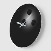 Nummerloze Black Bowling Ball-wandklok Grote Klok (Hoek)