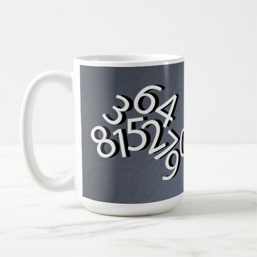 Nummerontwerp Koffiemok (Links)