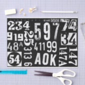 Nummerpapier voor meubelversnijding en collage tissuepapier (Craft)