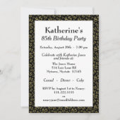 Nummerpatroon 85-koel-verjaardagsfeestdag Gold/zwa Kaart (Voorkant)