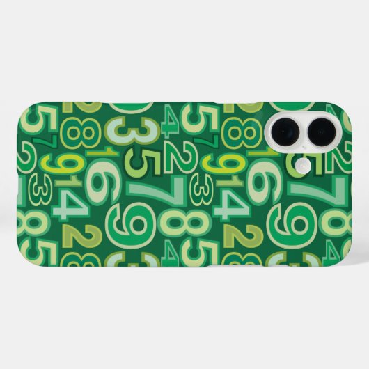 Nummerpatroon Case-Mate iPhone Case (Achterkant (horizontaal))