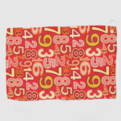 Nummerpatroon Golfhanddoek (Horizontaal)