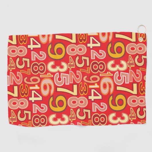 Nummerpatroon Golfhanddoek (Horizontaal)