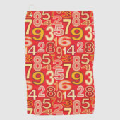 Nummerpatroon Golfhanddoek (Voorkant)