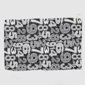 Nummerpatroon Golfhanddoek (Horizontaal)
