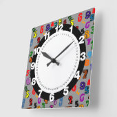 Nummerpatroon Vierkante Klok (Hoek)