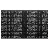 Nummerpatroon - wit op zwart stof (Yard (91,4 cm))
