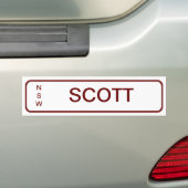 Nummerplaat Slaapkamerdeur Labels Bumpersticker (Op auto)
