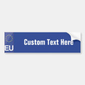nummerplaat van de Europese Unie Bumpersticker (Voorkant)