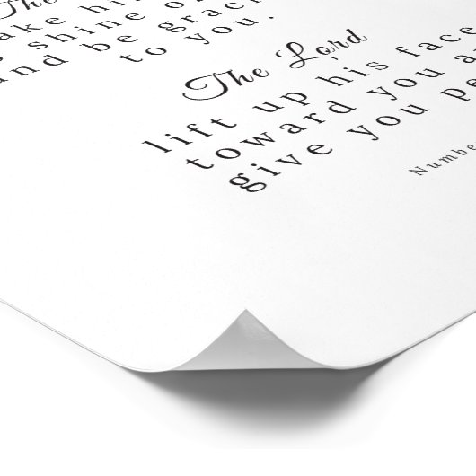 Nummers6:24-26 poster voor scriptie, dubbelzijdig (Hoek)