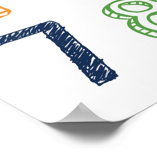 Nummers 123 Poster (Hoek)