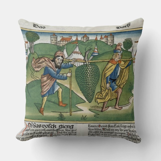 Nummers 13 23 De druiven van Eschol uit de "Nure" Kussen (Voorkant)