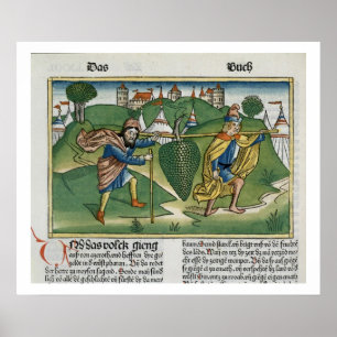 Nummers 13 23 De druiven van Eschol uit de "Nure" Poster