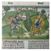 Nummers 13 23 De druiven van Eschol uit de "Nure" Tegeltje (Voorkant)