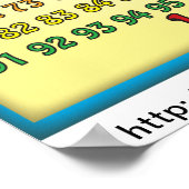 Nummers 1-100 Alien-Poster Poster (Hoek)