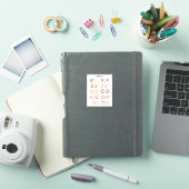 Nummers 1 - 10 in herfst esthetische kindereducati sticker (iPad Cover)