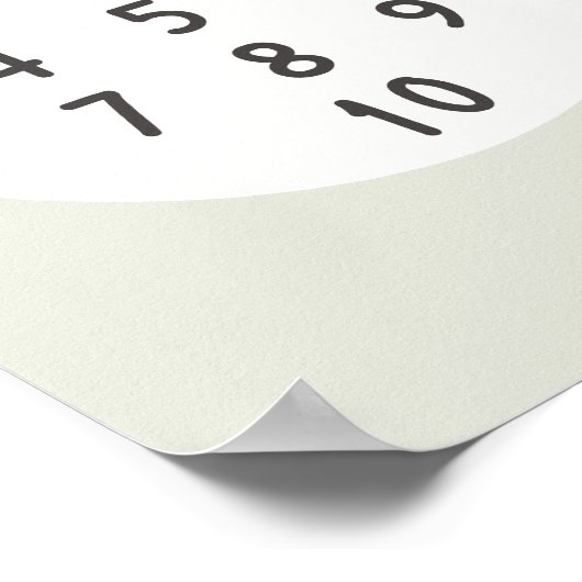 Nummers 1-10 tellen Poster & Prints (Hoek)