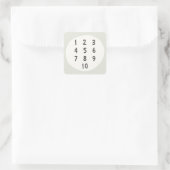 nummers 1-10 tellen Stickers & Labels (Tas)