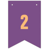  nummers 1-16 op kleurrijke vlaggen vlaggetjes (Tweede vlag)