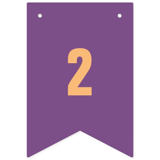  nummers 1-16 op kleurrijke vlaggen vlaggetjes (Tweede vlag)