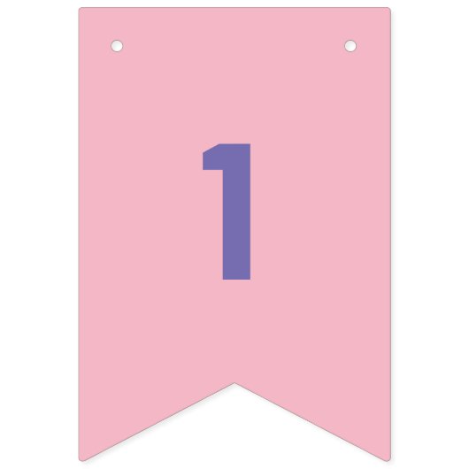  nummers 1-16 op kleurrijke vlaggen vlaggetjes (Eerste vlag)