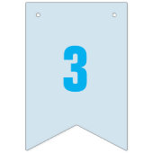  nummers 1-16 op kleurrijke vlaggen vlaggetjes (Derde vlag)