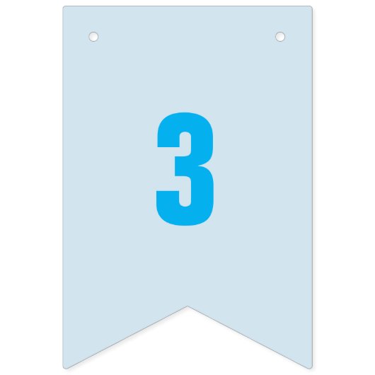  nummers 1-16 op kleurrijke vlaggen vlaggetjes (Derde vlag)