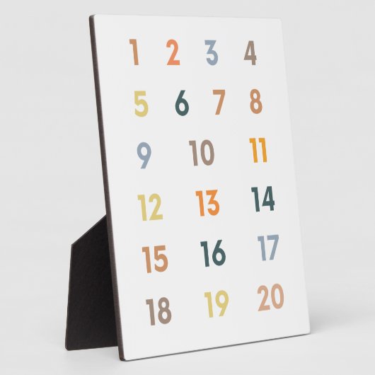 Nummers 1-20 fotoplaat (Zijkant)