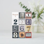 Nummers 1 briefkaart (Staand voorkant)