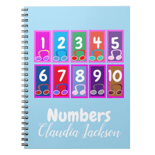 Nummers 1 tot 10 Early Mathematics Notitieboek (Voorkant)