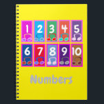 Nummers 1 tot 10 Early Mathematics Notitieboek<br><div class="desc">De omslag van de douane kenmerkt aantallen 1 tot 10 en muzieknoten. De aantallen en de tekst kunnen worden veranderd om uw doel aan te passen.</div>