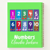 Nummers 1 tot 10 Early Mathematics Notitieboek (Achterkant)