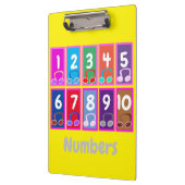 Nummers 1 tot 10 Vroege Wiskunde Klembord (Links)