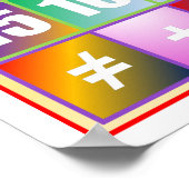 Nummers 1 tot 20 Poster (Hoek)