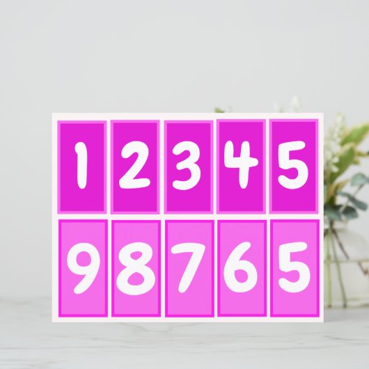 Nummers 1 tot en met 9 naar Praktijkparen van tien (Staand voorkant)