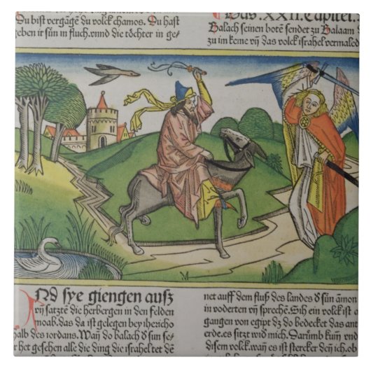 Nummers 22 20-35 Balaam's praatkont, van de 'N Tegeltje (Voorkant)