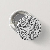 NUMMERS 3 RONDE BUTTON 3,2 CM (Voorkant /achterkant)