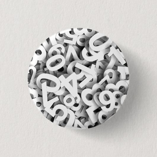 NUMMERS 3 RONDE BUTTON 3,2 CM (Voorkant)