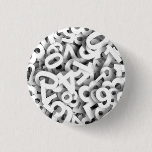 NUMMERS 3 RONDE BUTTON 3,2 CM