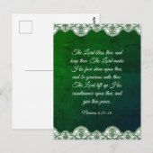 Nummers 6:24-26 briefkaart (Voorkant / Achterkant)