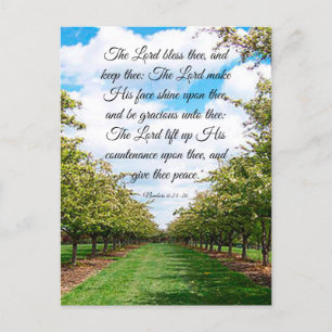 Nummers 6:24-26 briefkaart