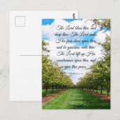 Nummers 6:24-26 briefkaart (Voorkant / Achterkant)