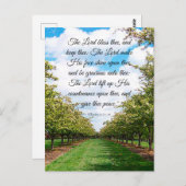 Nummers 6:24-26 briefkaart (Voorkant / Achterkant)