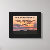 Nummers 6:24-26 Christelijk Poster Canvas Afdruk (Voorkant)