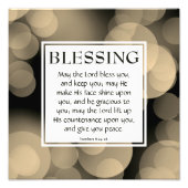 Nummers 6:24-26 DE DUURZAME DIE U Christelijk HEBT Foto Afdruk (Voorkant)