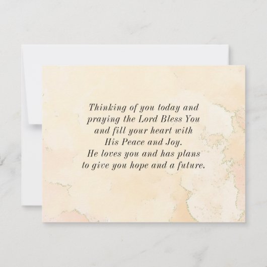 Nummers 6:24-26 De Heer zegene u Bijbel Vlakke Kaa (Achterkant)